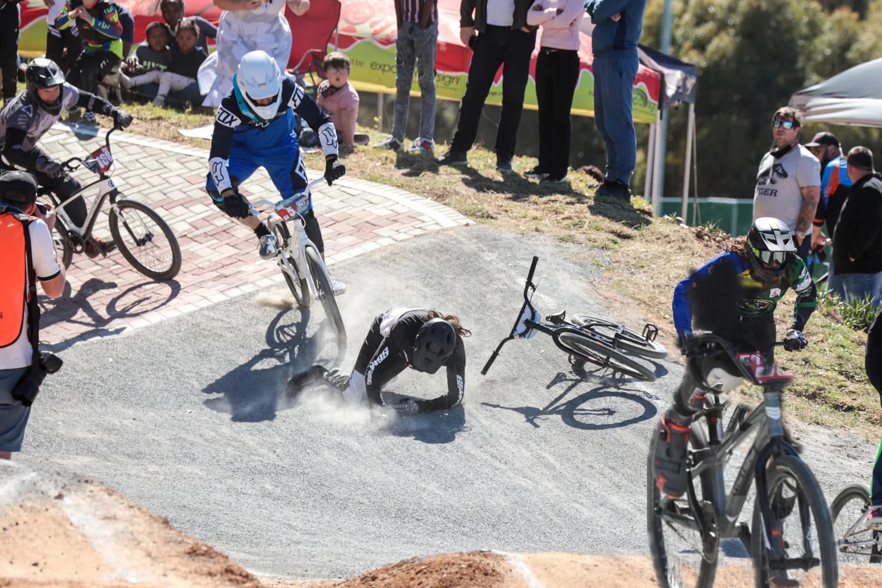 BMX riders and track action from the Western Cape BMX community