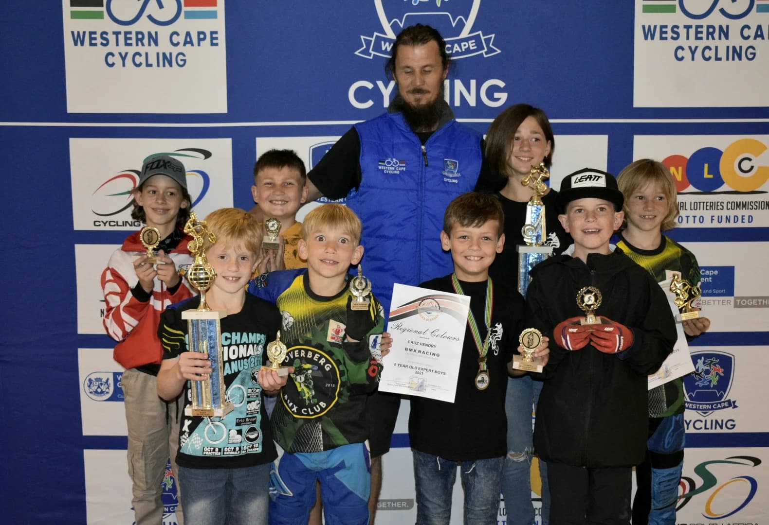 BMX riders and track action from the Western Cape BMX community