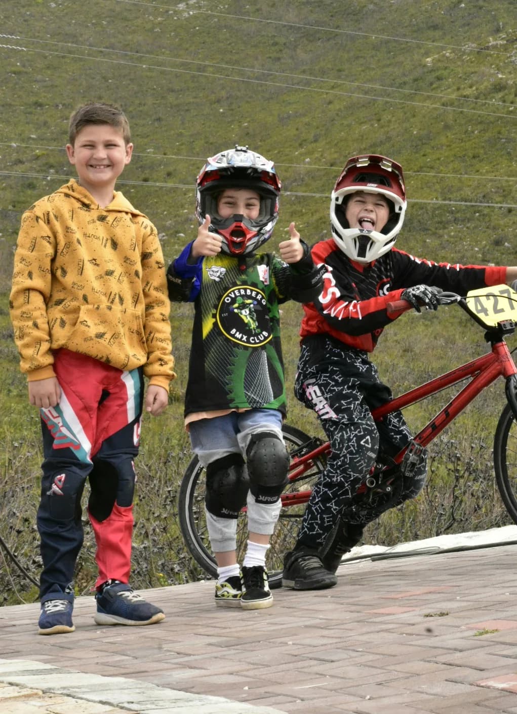 BMX riders and track action from the Western Cape BMX community